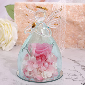 Preserved flower Flowers Balcurismas Birthday Birthday anniversary Glass Angel Gifts Gift Glass Glass