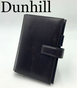 DUNHILL Dunhill Brand Note Binder Notebook Black Stylish Men's Notebook Cover