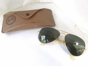 Ray-Ban Ray-Ban Tier Drop Sunglasses [L0205] 58 □ 14 B &amp; L ■ Frame-Gold/Lens-Black