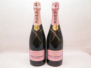 ★ ☆ [Champagne] MOET &amp; CHANDON Moe Shandon Rose Imperial Brut 750ml 2 Set OT ☆ ★