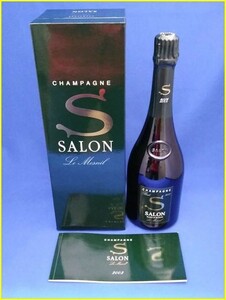 [Old liquor/unopened/1 yen ~] Salon brand blanced lumenil 2002 champagne 750ml 12%/with box/booklet/Salon blances le mesnil 2002
