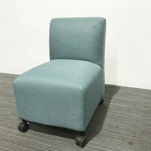 Lobby Chair 1 person Aspurund Office Lounge Sofa Cheer Caster Used IR-854454B