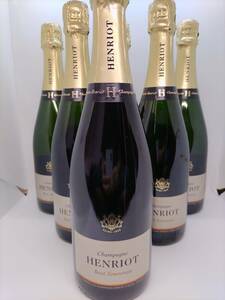 Henrio Brut Souveran 6 sets 1 yen Start Start Prompt decision price New unopened item regular imported goods Free shipping Henriot champagne
