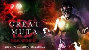 GREAT MUTA FINAL "BYE -BYE" 1/22 Yokohama Arena (Kanagawa Prefecture) Center B seat