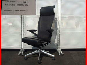 ★ Beauty NAIKI HAWORTH/American Hewath X99 Chair Back/Mesh seat/Leather stretched EXTABACK Movable elbow ITOKI Itoki