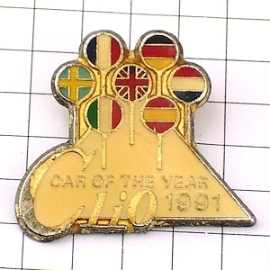 Pin Badge Renault Car CLIO European National Flag ◆ French Limited Pins ◆ Rare vintage pin batch