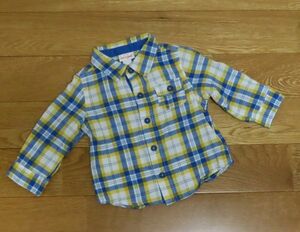 ☆ CAT &amp; JACK Baby Boy Boy Check Pattern Shirt 3-6m 70