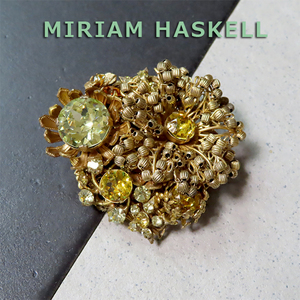 ◆ Miriam Huskel: Kim no Hanashi Brochi: Vintage Costume Jewelry