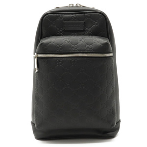 GUCCI Gucci Gucci Shima Cross Body Bag Shoulder Bag Diagonal Black Black Silver Bracket