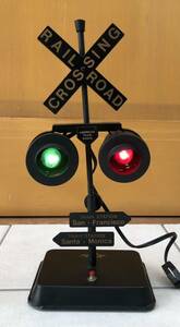 USA San Francisco Santa Monica Railway Railroads Signal Lamp Lamp Cleanstar Sleeper Rail Road Cros Sing
