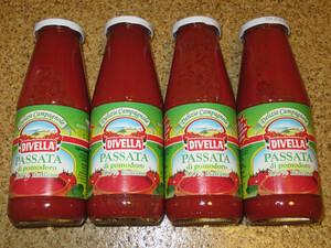 Italy Divella Divella Passata DI Pomodoro rich tomato paste 680g x 4 pcs without concentrating ripe tomatoes without concentrating the rich paste