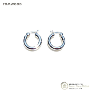Tom Wood Classic hoop chic Small Silver Earrings CLASSIC HOOPS THICK AG925 ECH96NA01S925 for both ears (new)