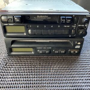 Subaru genuine CD/cassette AM/FM CASSETTE CAR STEREO 86201-TA090 .cd Player 86202KC040 Operation Unconfirmed Junk