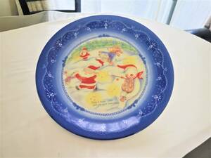 [Long -term storage / unused] Christmas cake plate size: about 23.5cm