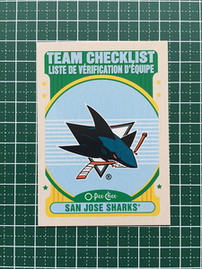 ★ O-Pee-CHEE HOCKEY 2021-22 NHL #574 SAN JOSE SHARKS Base Card "TEAM CHECKLIST" "SP" ★