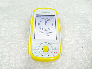 2 units NTT DOCOMO Kids mobile phone HW-01D Usage limit ○ Yellow crime prevention buzzer unused item