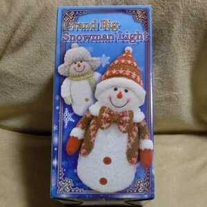 Grand Big Snowman Light Snowman Christmas Light Red Hat