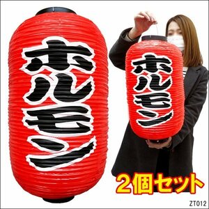 Lanterns Lanterns Hormone 2 pieces 45㎝ × 25㎝ Character double -sided Red Chochin regular size/8п