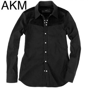 Price 33,000 AKM Stretch Heavy OX CORDUROY SHIRTS S Size Black Stretch Heavy Ox Corduroy Switching Shirt WJK Jun Hashimoto