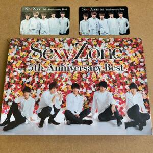 Free Shipping ☆ Sexy Zone "5th Anniversary Best" First Limited Edition 2CD + DVD139 minutes Recording ☆ With card ☆ Beauty ☆ Best Album ☆ 285