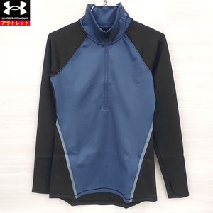 Under Armor New Ladies Long Sleeve Half Zip 1346421 001 L Free Shipping on Black Cold Gear Training Click Post