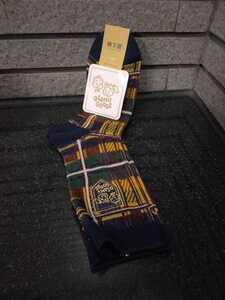 Socks with tags osamu goods osamu GOODS 22 ~ 24cm Sento Collaboration Socks Socks Showa Retro Goods American Black Check