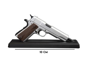 [1/2.5 scale] Colt Government M1911 (Silver) Hand Gun GOATGUNS Gun Gun Miniature Assembly Doll Model 1/3