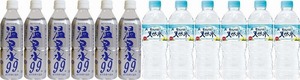 A set of 12 water supply beverages (hot spring water 99 (Kagoshima Prefecture) 6 natural water) 6 bottles 500ml x 12