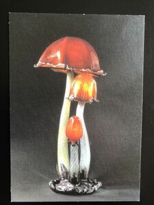[POSTCARD of glass crafts] Emile Galle ≪ Hitoyo Mushroom Lamp≫