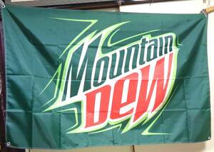 Overdose "Green Red ■ New Mountain Dew Mountain Dew MTN Dew American Flag Flag Flag Banner Advertising Tenant ◆ BAR ■ Car Race Automobile DIY Warehouse