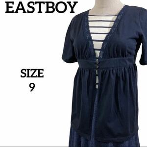 IK90 EASTBOY East Boy Short Sleeve Bolero Navy Size 9 Lace Design M Size Cleanic Free Shipping