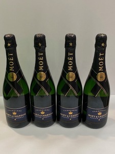 [B-8469] Unopened beautiful goods MOET &amp; CHANDON Moe E-Shandon Nector IMPERIAL Champagne 750ml 12 degrees 4 pcs