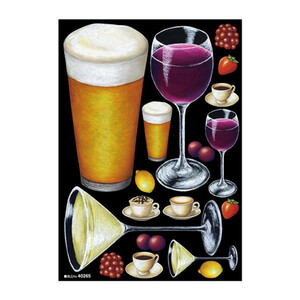 Deco Seal A4 Size Beer Wine Chalk 40265 (A-1389774)