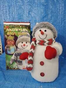 ★ 1000 yen prompt decision! Upbk Snowman BIG LIGHT Break Snowman Snowman Christmas Lighting Original Box Operation Confirmed