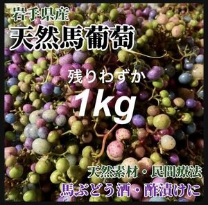 [Only a few left] Horse grapes 1kg of bush real grapes Umebu -dahozen to make Horse Horse Horsei Horsei Frozen Cool Cool Materials
