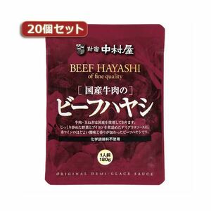 Shinjuku Nakamuraya domestic beef beef hayashi set of 20 AZB5581X20 [No cash on delivery]