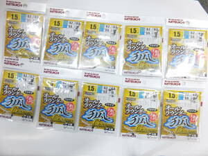 New Katsuichi Old Rounder Katsune Gold Smix Fox type 5 needle 1.5 10 sets of 10 pieces Wakasagi