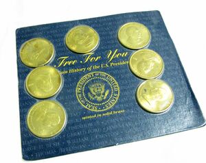 USA successive U.S. President Random commemorative coins 7 pieces Beautiful goods / collection items / not for sale