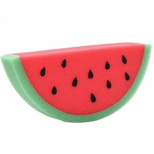 【VAPS_5】 Fruit bus sponge "watermelon" Body sponge soft sponge bubbling water absorption feed