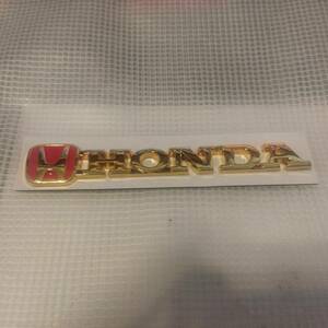 HONDA Emblem Gold 12cm x 2cm vertical