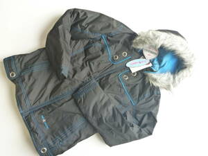 New FREE CONTRY ★ Black× Light Blue Ski Wear Jacket Women's S Equivalent