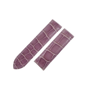 [3 -year warranty] Cartier unused genuine croco belt strap 18.65mm purple ladies watch