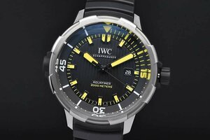 IWC Shafhausen IW358001 Aqua Timer Automatic 2000 Men's Titan/Rubber 80110 Diver Black Dial [Regular OH finished]