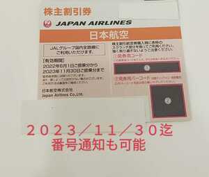 JAL Shareholder Special Treasure 1 Pack Number Notification Japan Aviation Shareholder Appeals Ticket Ticket Ticket