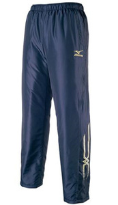 Mizuno [Breath Thermo Cotton Warmer Pants] 32JF753014 D. Navy x D. Navy x MC Line Color/Gold M size