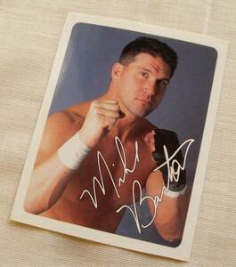 Mike Burton Print Sign Sticker Seal ◆ All Japan Pro Wrestling WWF TNA TDK7