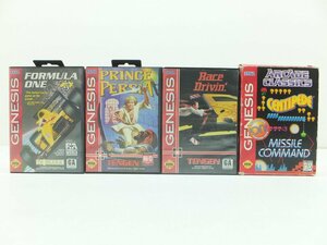 17SA ● Genesis Genesis Mega Drive Soft 4 Pieces Set Formula One Prince of Persian Lace Drive Arcer Classics