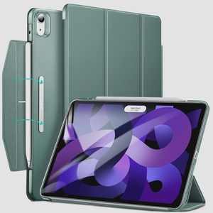 Free shipping ★ ESR iPad Air 5/Air 4 Case 10.9 inch With three -fold auto sleep function (dark green)
