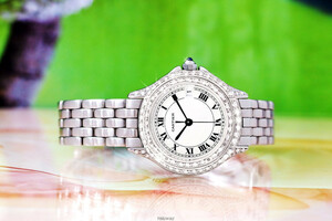 [Cartier] Cartier Pantail Couger ★ Luxury &amp;#34; Double diamond &amp;#34; Bezel ★ Ladies Watch [New finish]