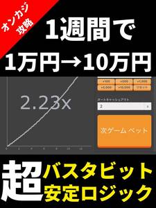 [Onkaji] Bastabit super -stable logic! [10,000 yen → 100,000 yen per week! ]/Online casino, baccarat, roulette, FX